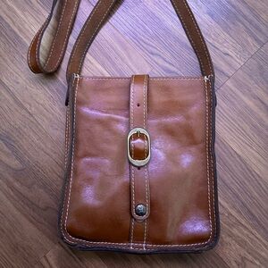 Patricia Nash Tan Leather Crossbody Bag